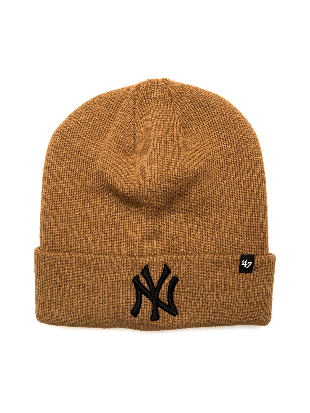 47 NY YANKEES RAISED CUFF KNIT TOQUE - CAMEL