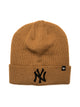 47 47 NY YANKEES RAISED CUFF KNIT TOQUE - CAMEL - Boathouse
