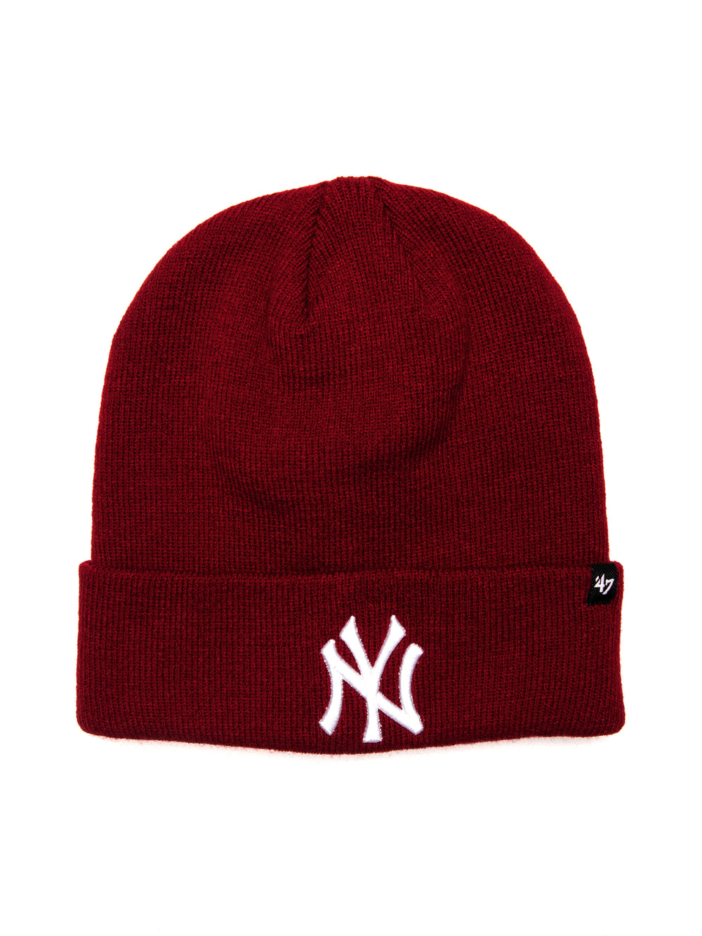 47 NY YANKEES RAISED CUFF KNIT BEANIE - RED