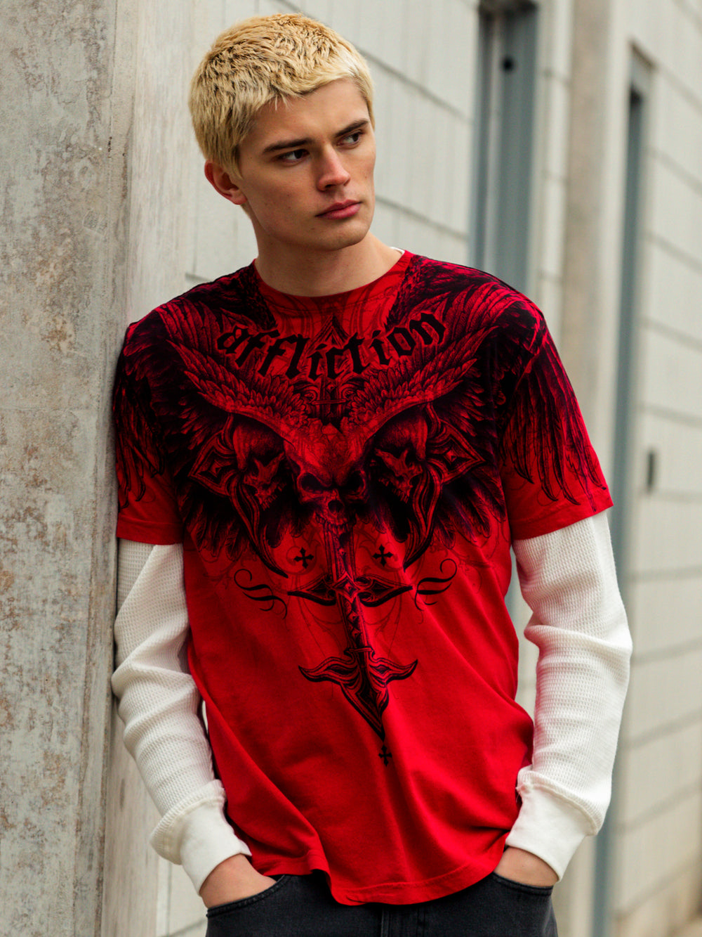 AFFLICTION DEATH EYES T-SHIRT