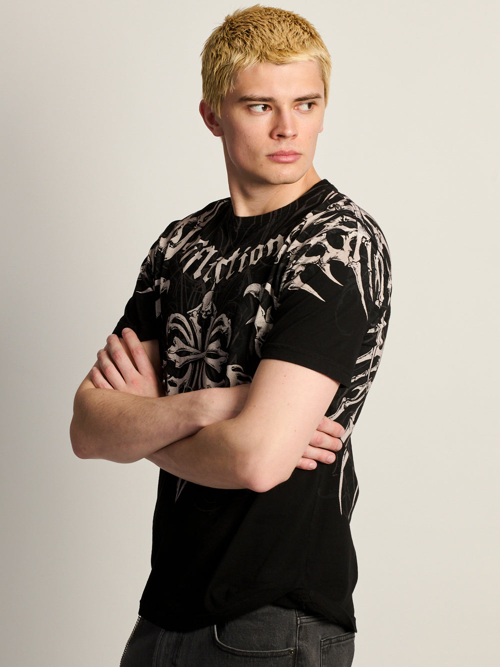 AFFLICTION SKELETON T-SHIRT