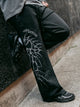 AFFLICTION SKELETON BAGGY SWEATPANT -NOIR