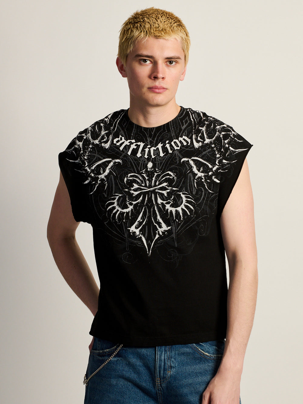 AFFLICTION SKELETON MUSCLE TANK