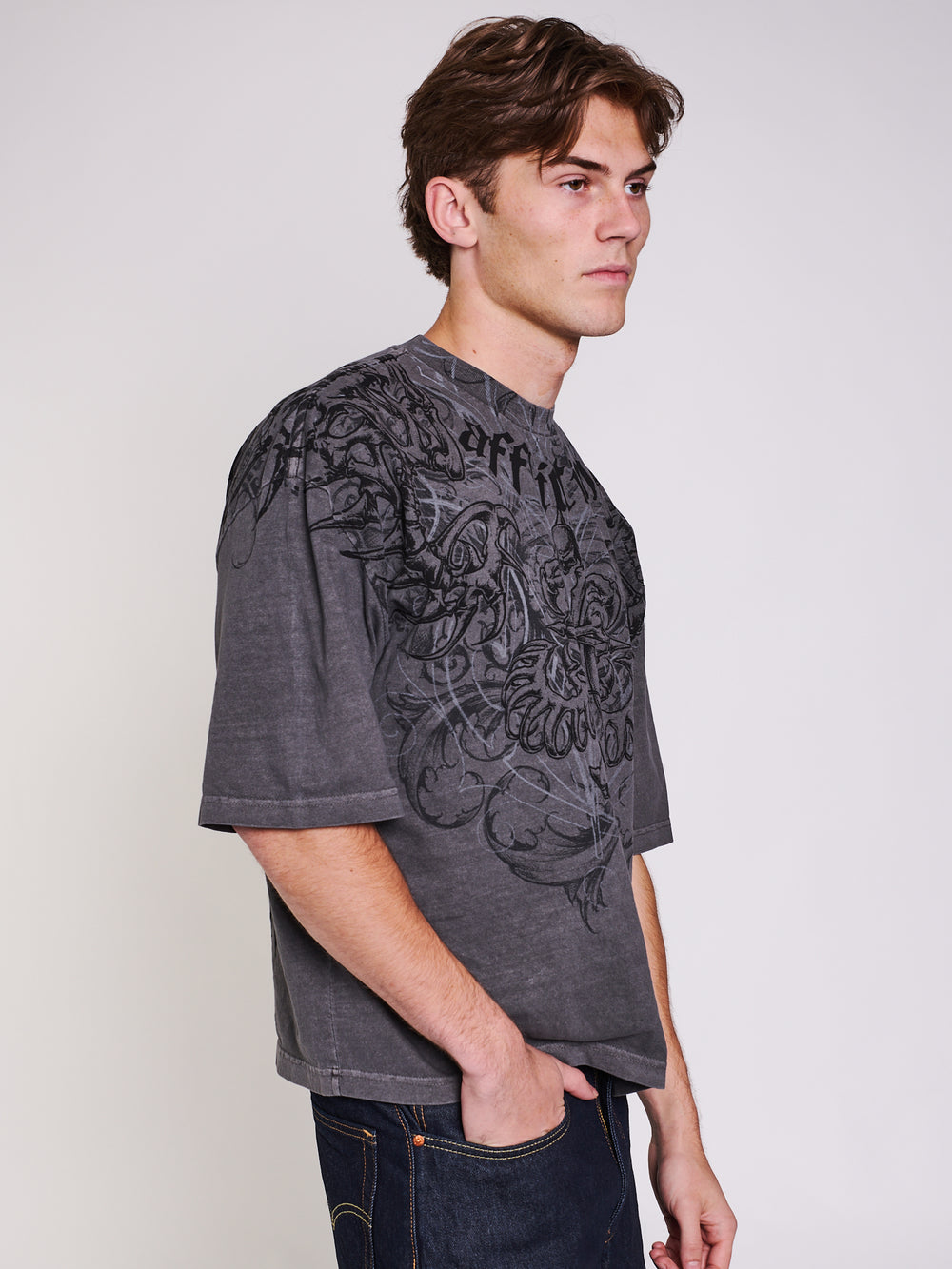 T-SHIRT BOXY SKELETON AFFLICTION