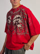 T-SHIRT BOXY CRÂNES D'AFFLICTION