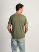 BOATHOUSE ESSENTIALS VICTOR V-NECK TEE- HEATHER OLIVE - CLEARANCE - Boathouse