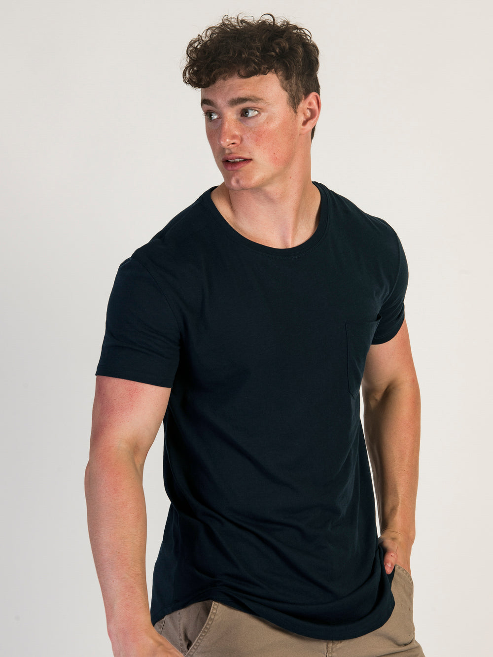 TEE-SHIRT LONGLINE - MARINE