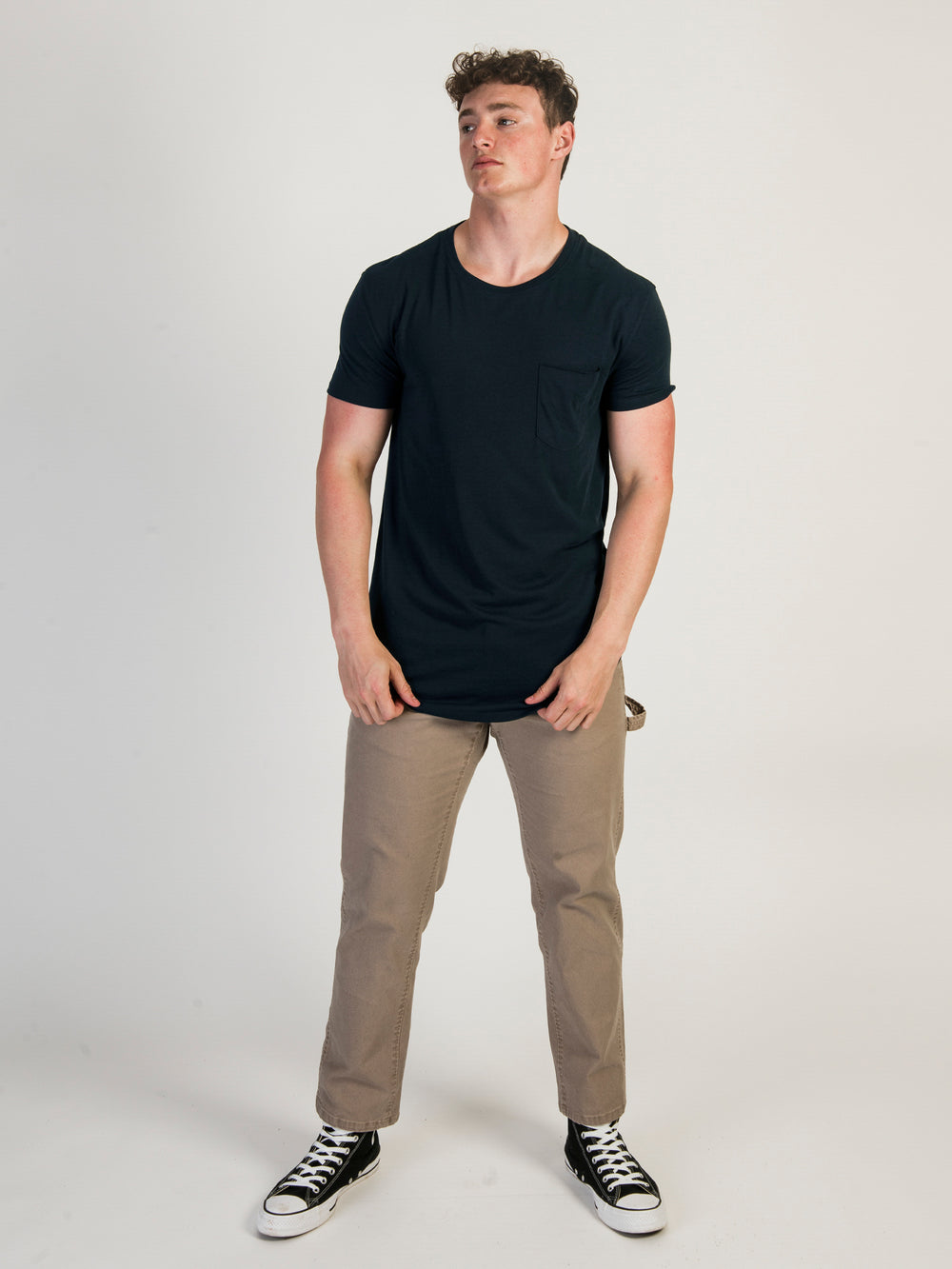 TEE-SHIRT LONGLINE - MARINE