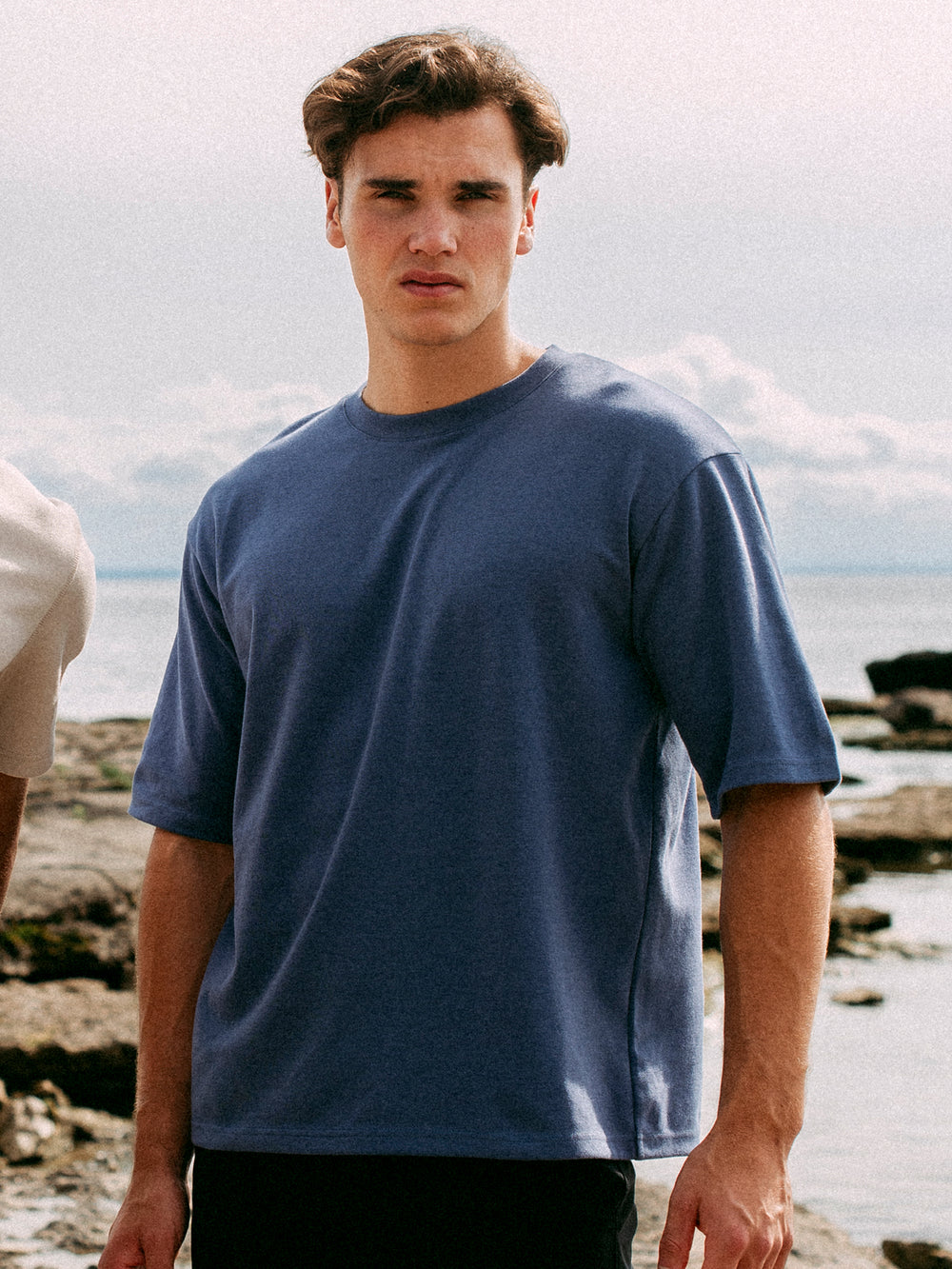 T-SHIRT KOLBY KEEP COOL COUPE BOXY - BLEU VINTAGE
