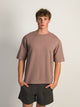 BOATHOUSE ESSENTIALS KOLBY KEEP COOL BOXY FIT TEE - BURGUNDY - Boathouse