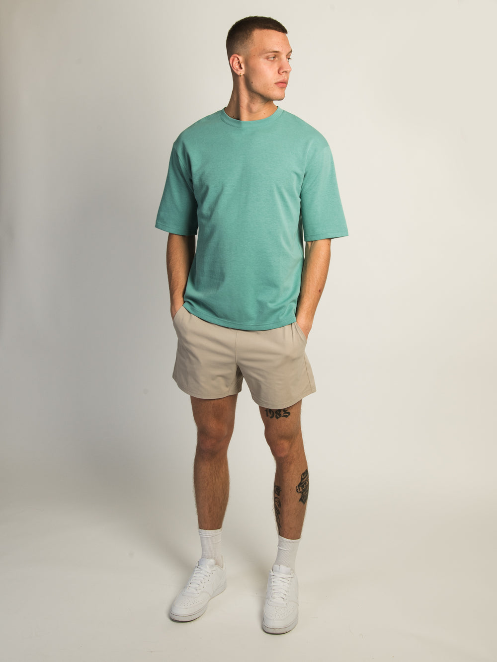 KOLBY KEEP COOL T-SHIRT BOXY FIT - SEAFOAM