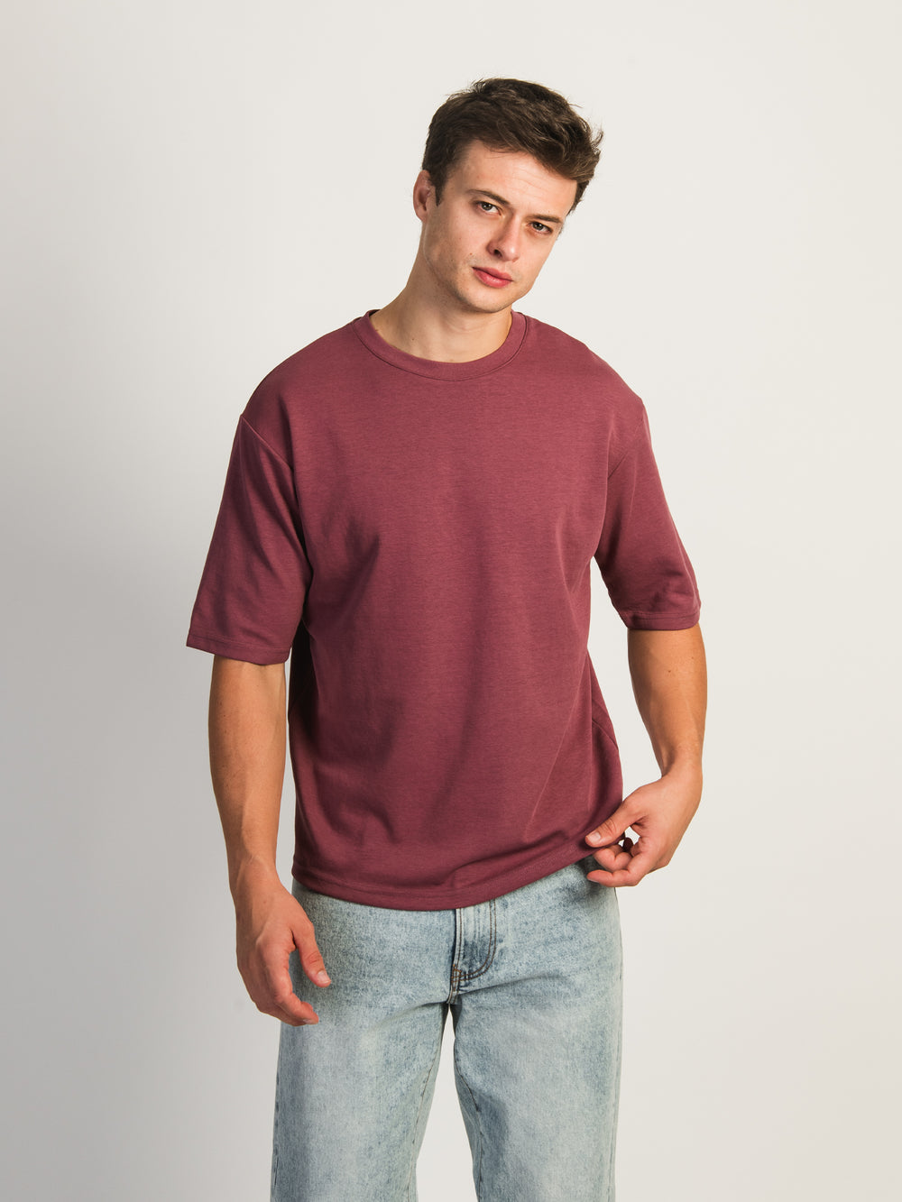 T-SHIRT BOXY FIT - SMOKEY MAUVE