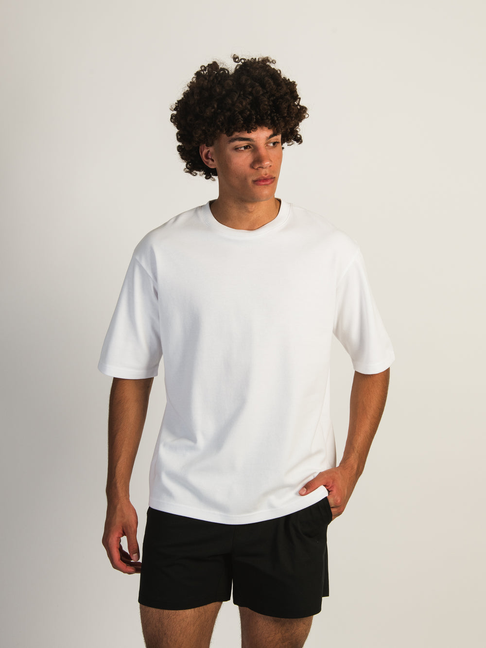 KOLBY KEEP COOL BOXY FIT TEE - WHITE