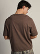 SHORT CUT TEE - HEATHER BROWN