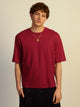 BOATHOUSE ESSENTIALS SHORT CUT TEE - CRANBERRY - Boathouse