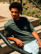BOATHOUSE ESSENTIALS KOLBY SHORT CUT TEE - GREEN - Boathouse