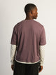 BOATHOUSE ESSENTIALS KOLBY SHORT CUT TEE- PURPLE - Boathouse