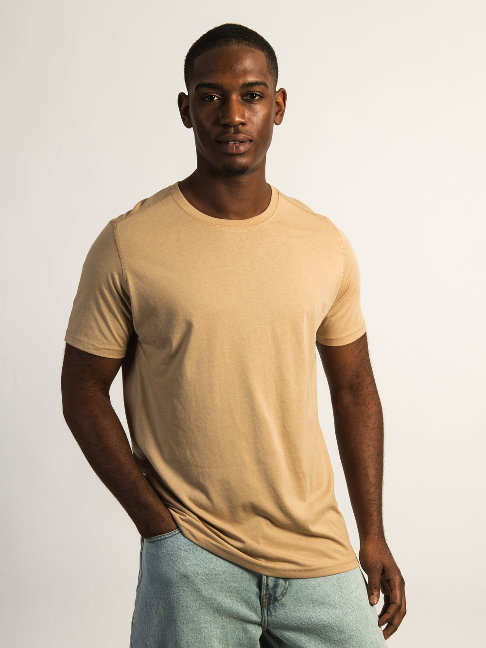 T-SHIRT RAS DU COU VICTOR - BEIGE