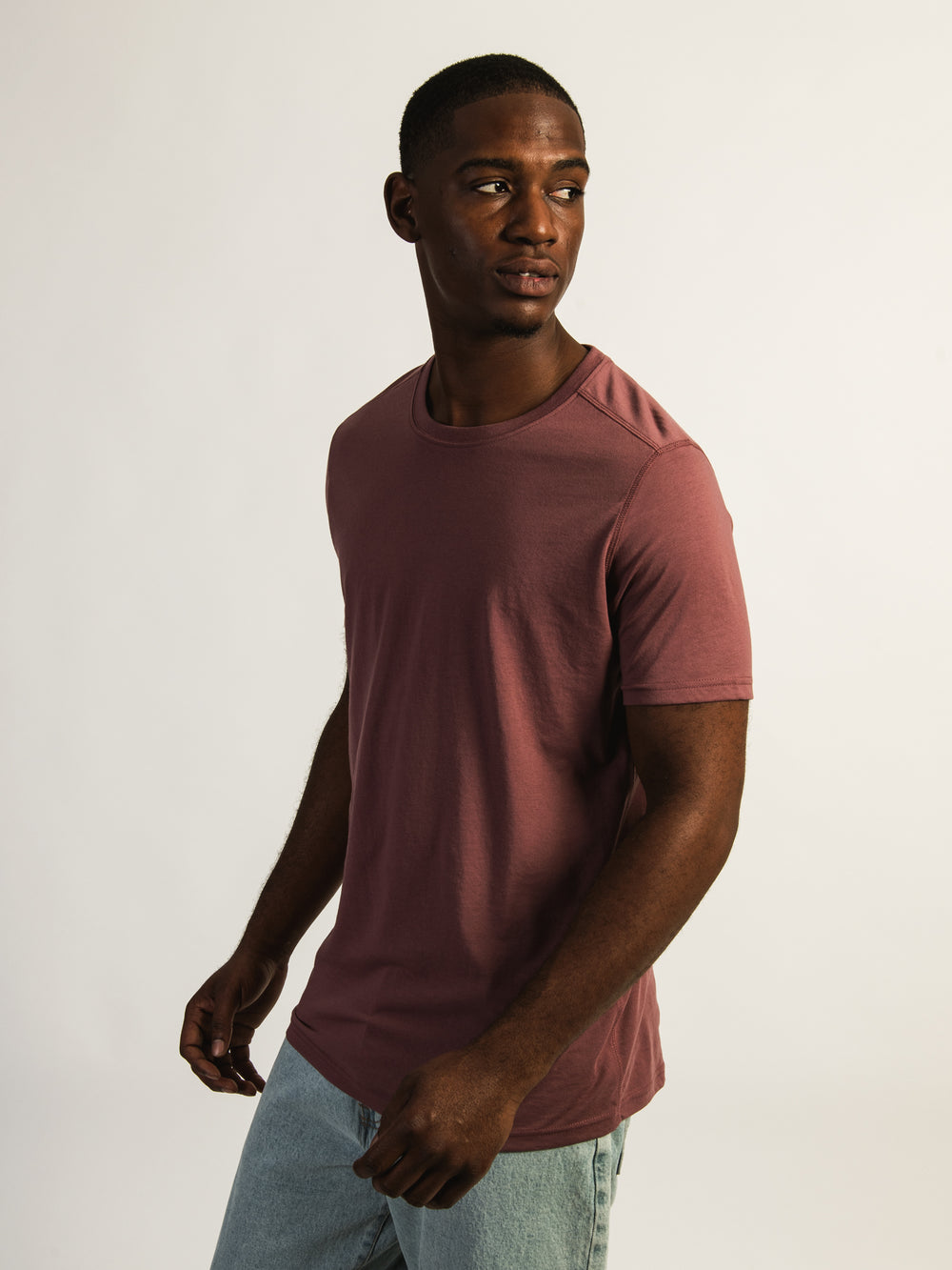 T-SHIRT RAS DU COU VICTOR - BORDEAUX