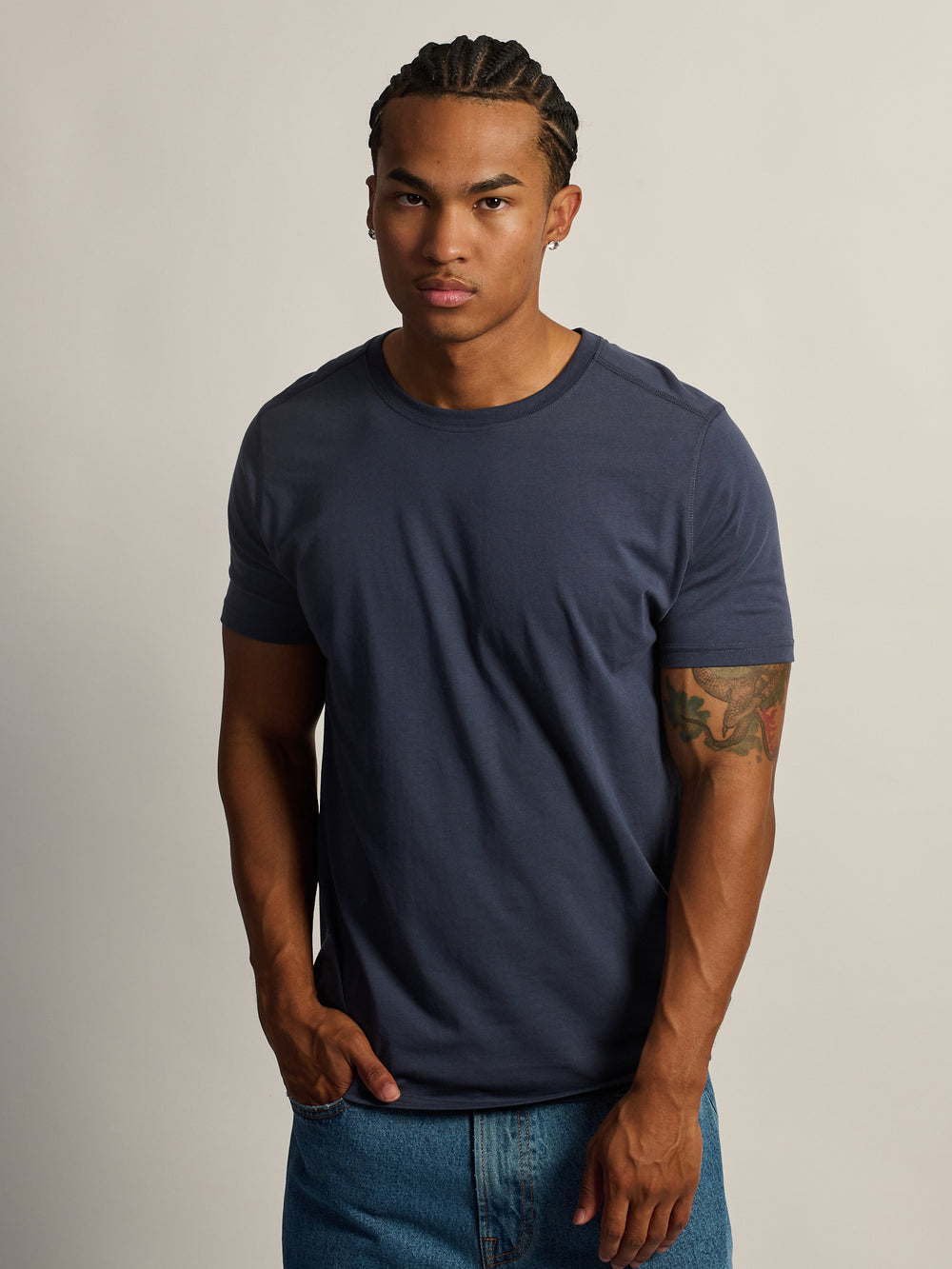 VICTOR CREWNECK - CARBON MAROON NAVY