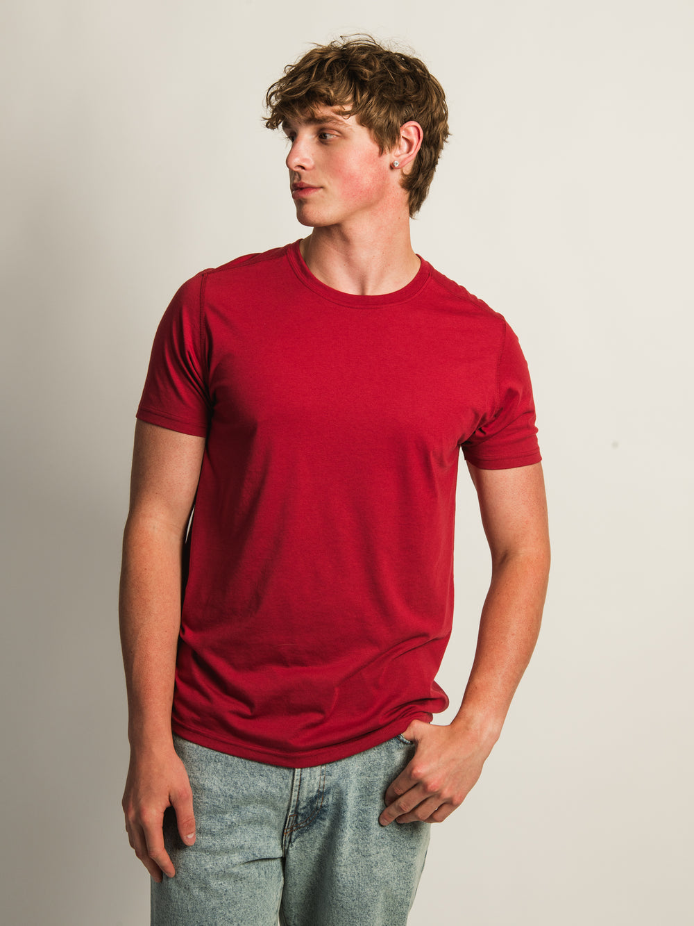 T-SHIRT RAS DU COU VICTOR - CRANBERRY