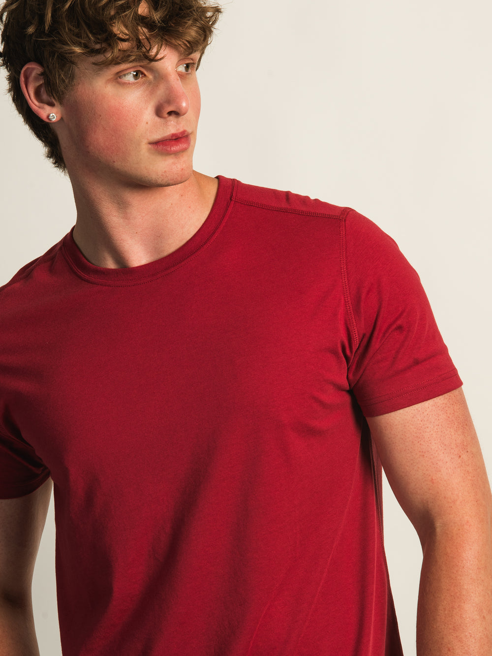 T-SHIRT RAS DU COU VICTOR - CRANBERRY