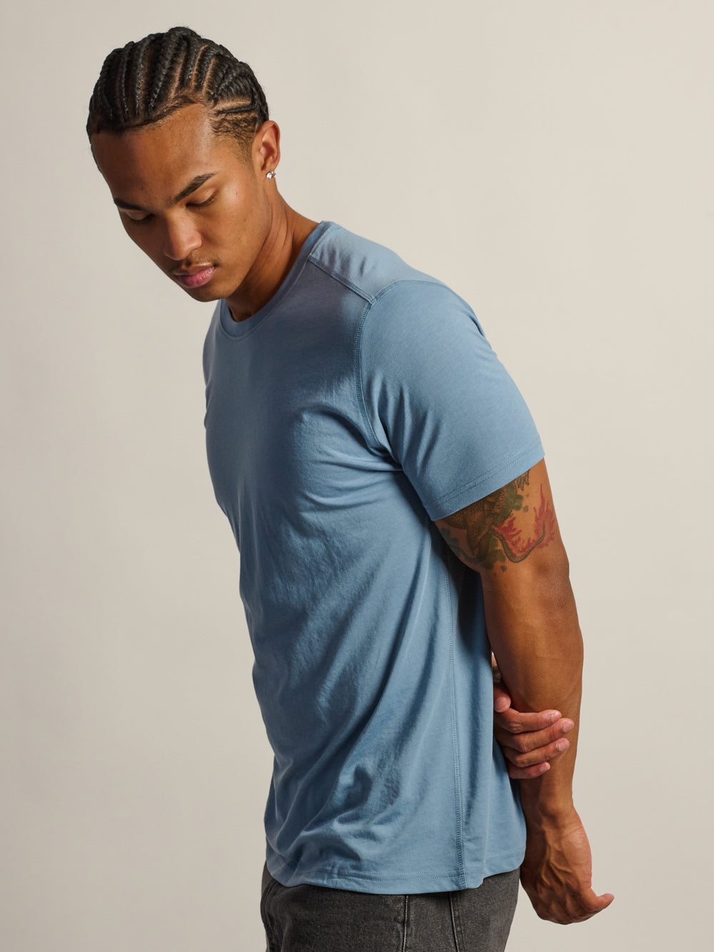 T-SHIRT RAS DU COU VICTOR - BLEU