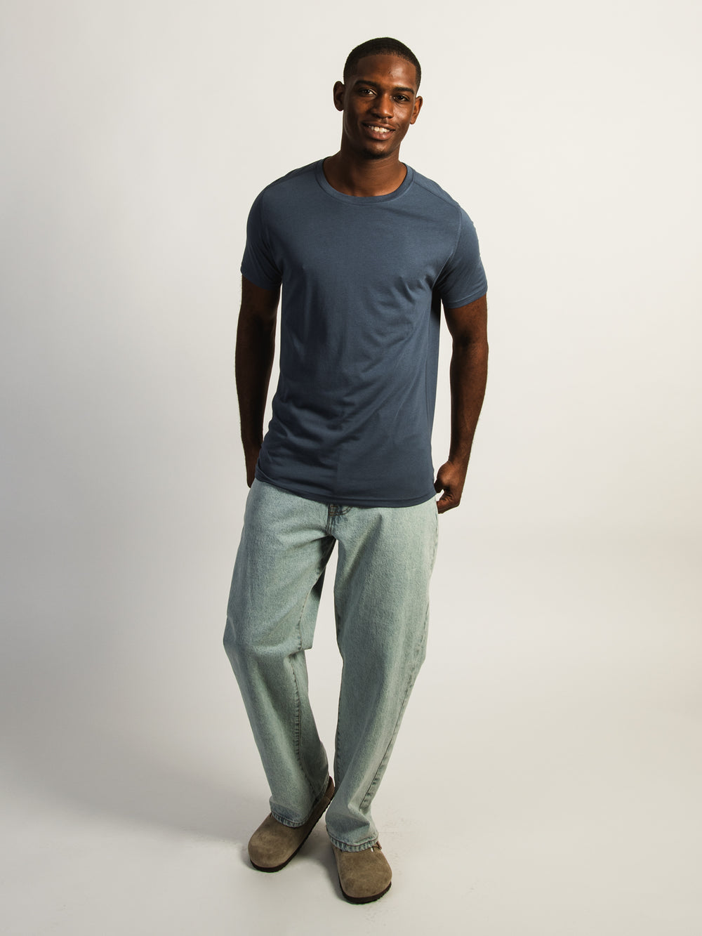 T-SHIRT RAS DU COU VICTOR - PERIWINKLE