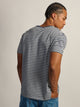 T-SHIRT À COL ROND VICTOR RAYÉ BOATHOUSE - CARBON NAVY