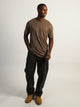 BOATHOUSE ESSENTIALS LONG FIT TEE- VINTAGE BROWN - Boathouse