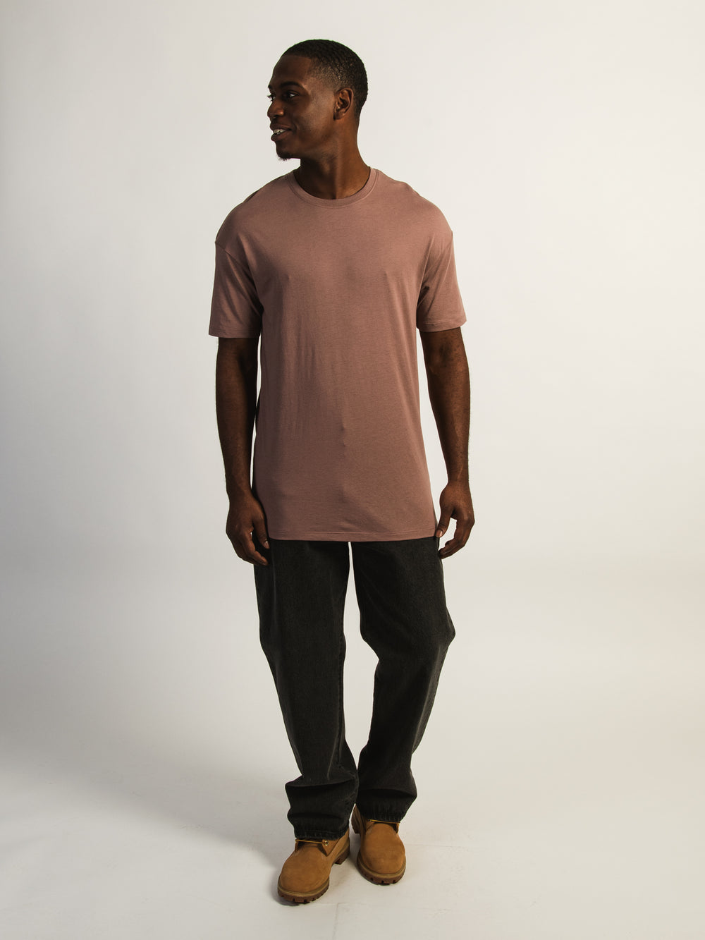 BOATHOUSE ESSENTIALS LONG FIT TEE - BURGUNDY - Boathouse