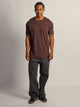 BOATHOUSE ESSENTIALS LONG FIT TEE - CHOCOLATE - Boathouse