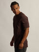 BOATHOUSE ESSENTIALS LONG FIT TEE - CHOCOLATE - Boathouse