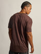 BOATHOUSE ESSENTIALS LONG FIT TEE - CHOCOLATE - Boathouse