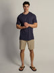 BOATHOUSE ESSENTIALS LONG FIT TEE - CHARCOAL NAVY - Boathouse