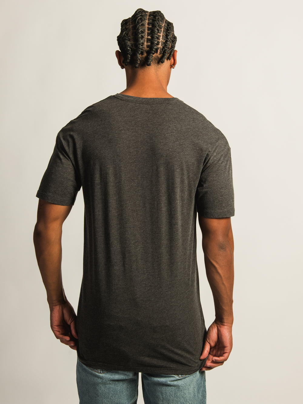 T-SHIRT LONG - GRIS FONCÉ