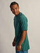 BOATHOUSE ESSENTIALS LONG FIT TEE - DARK GRN - Boathouse