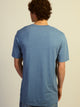 LONG FIT TEE - HEATHER BLUE