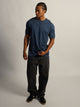 BOATHOUSE ESSENTIALS LONG FIT TEE - HEATHER NAVY - Boathouse