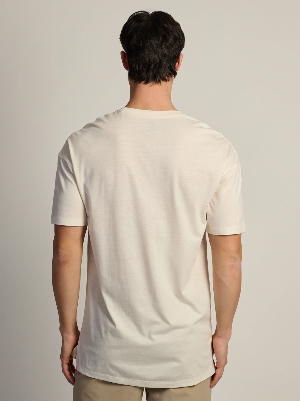 T-SHIRT LONG FIT – BLANC CASSÉ