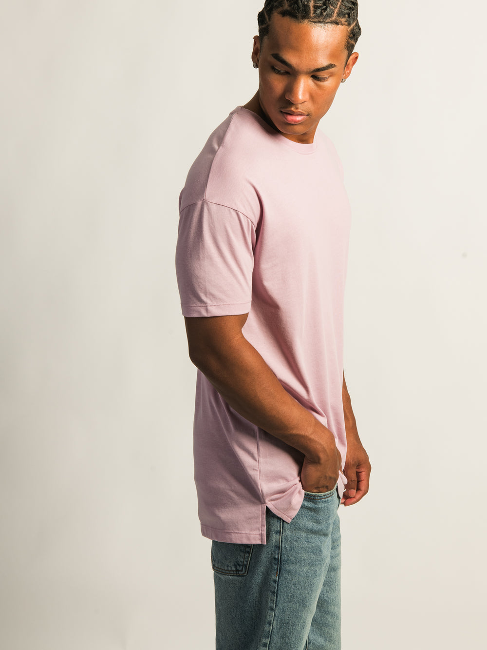 T-SHIRT LONG - ROSE