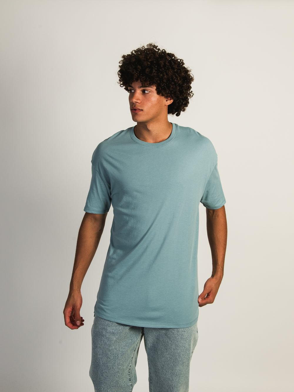 LONG FIT TEE - SEAFOAM