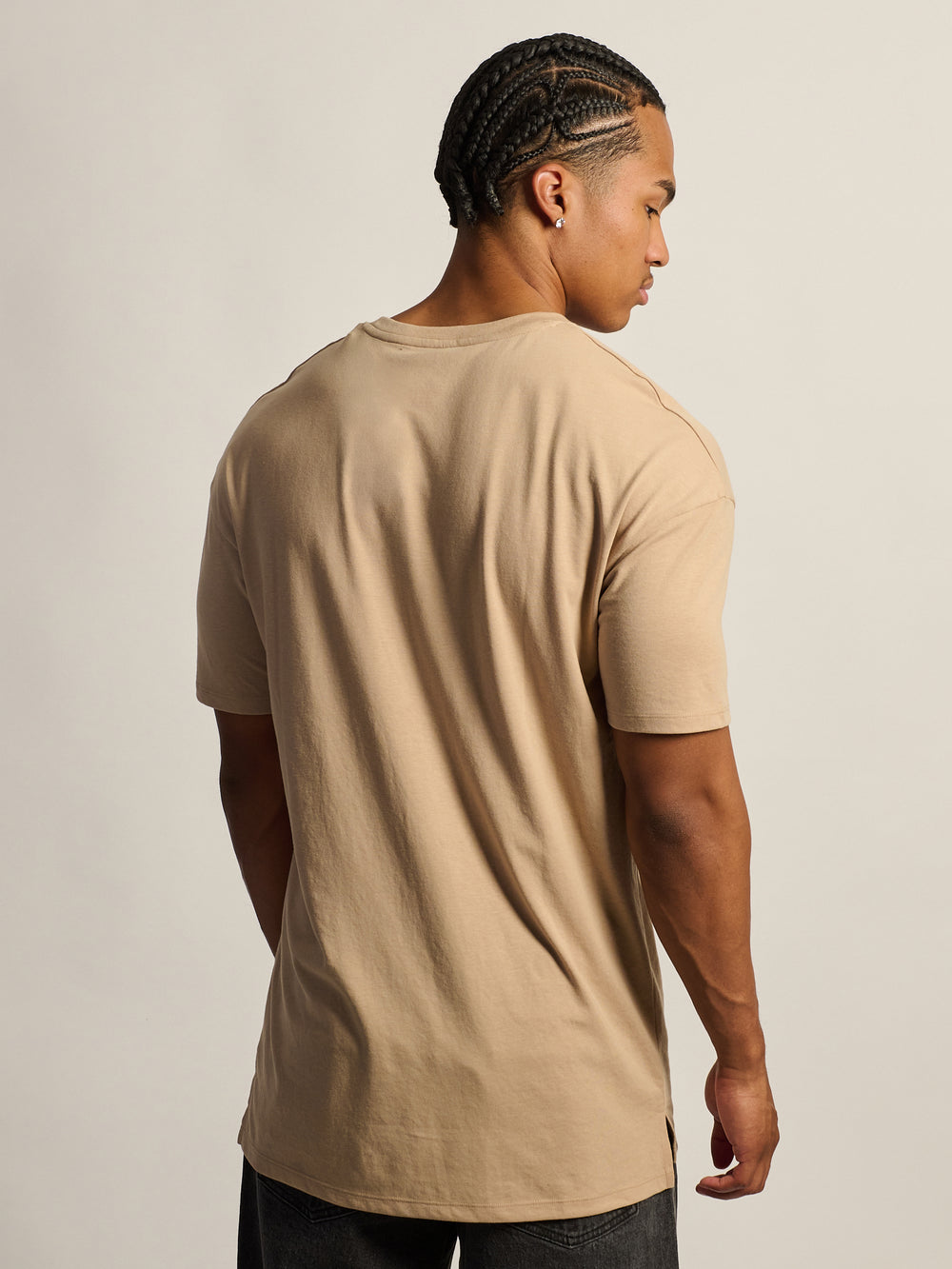 LONG FIT TEE - SAND