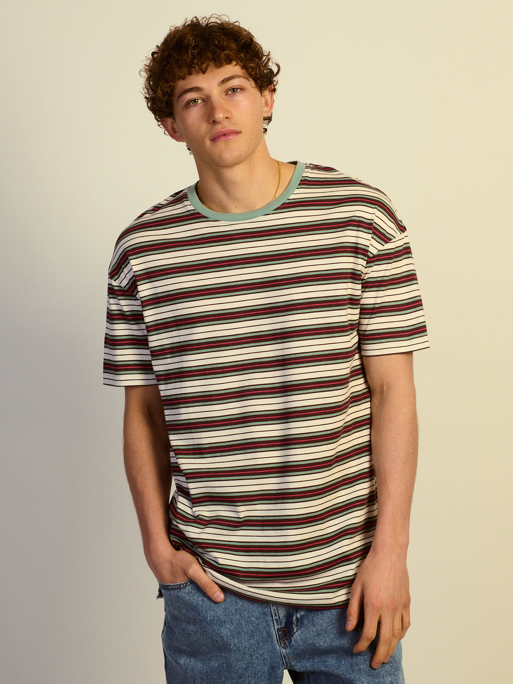 LONG FIT TEE - STRIPE