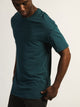 BOATHOUSE ESSENTIALS LONG FIT TEE - HEATHER TEAL - Boathouse