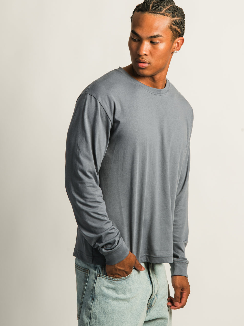 LONG SLEEVE TEE - BLUE