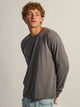 BOATHOUSE ESSENTIALS LONG SLEEVE TEE - CHARCOAL - Boathouse