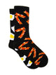 BACON AND EGGS SOCKS - BLACK