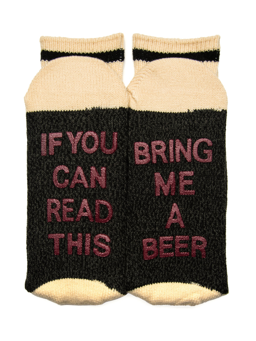 CHAUSSETTES "BRING ME A BEER" - NOIRES