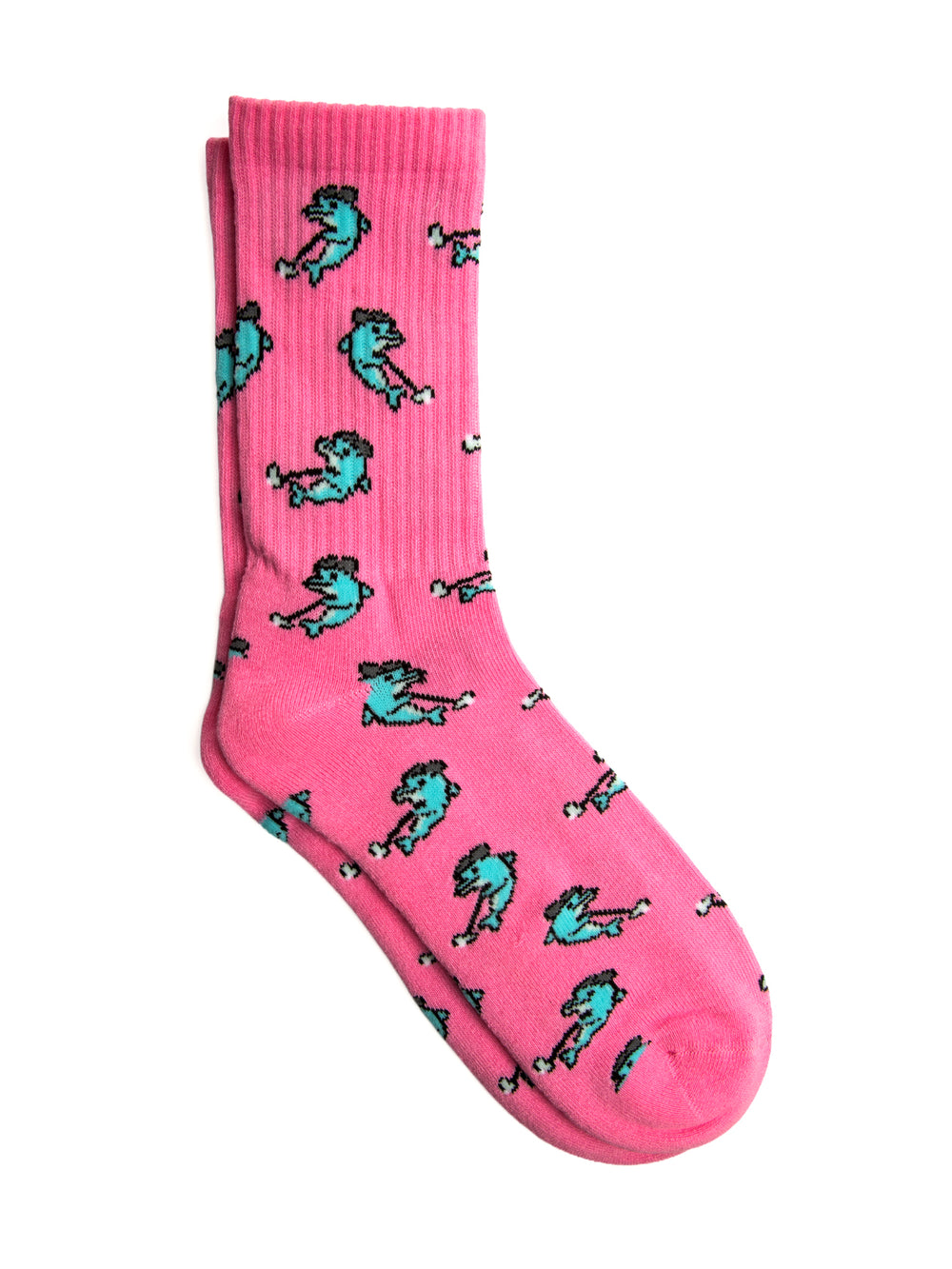 BOATHOUSE GOLFING DOLPHIN SOCKS - PINK